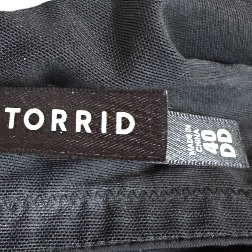 Torrid Smoothing Solid Black Essential T-Shirt Br… - image 4